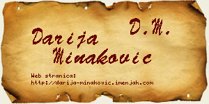 Darija Minaković vizit kartica